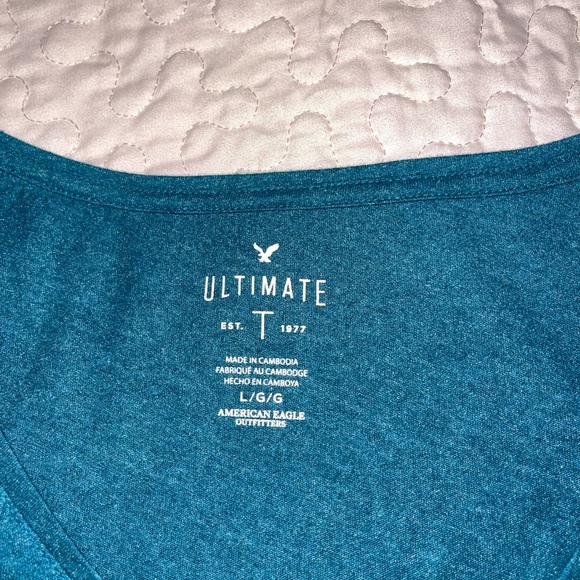 American Eagle Teal T Shirt Size L - Picture 2 of 2